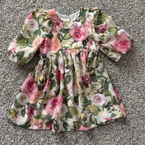 Bonnie Jean Floral Top with Pink and Green flowers